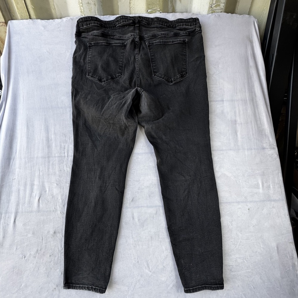 Old Navy High Rise Rockstar Super Skinny Jeans Womens 24 Dark Gray Denim Outdoor